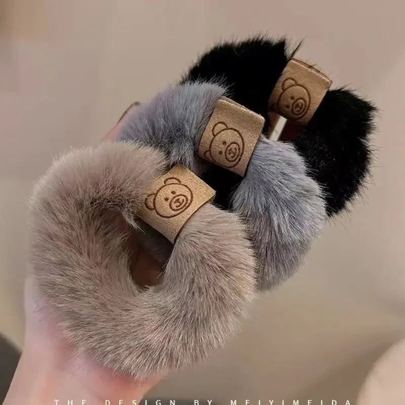 Flauschige Haargummis