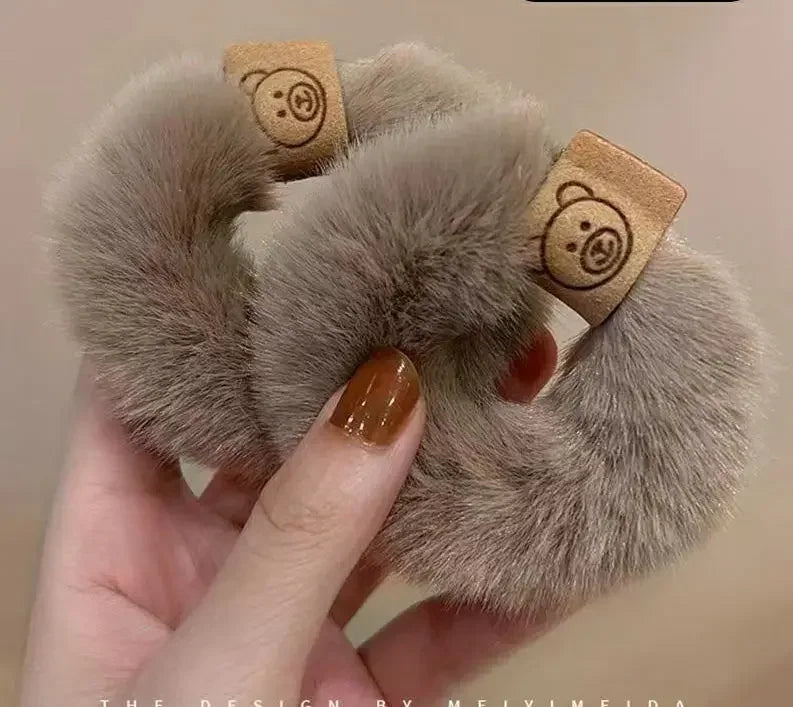 Flauschige Haargummis