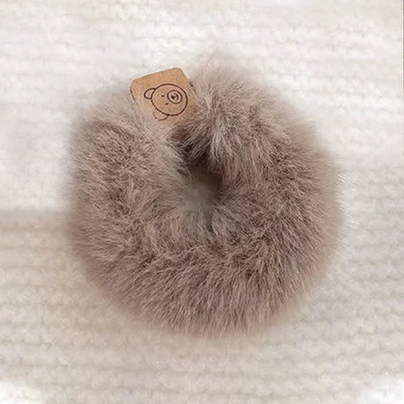 Flauschige Haargummis