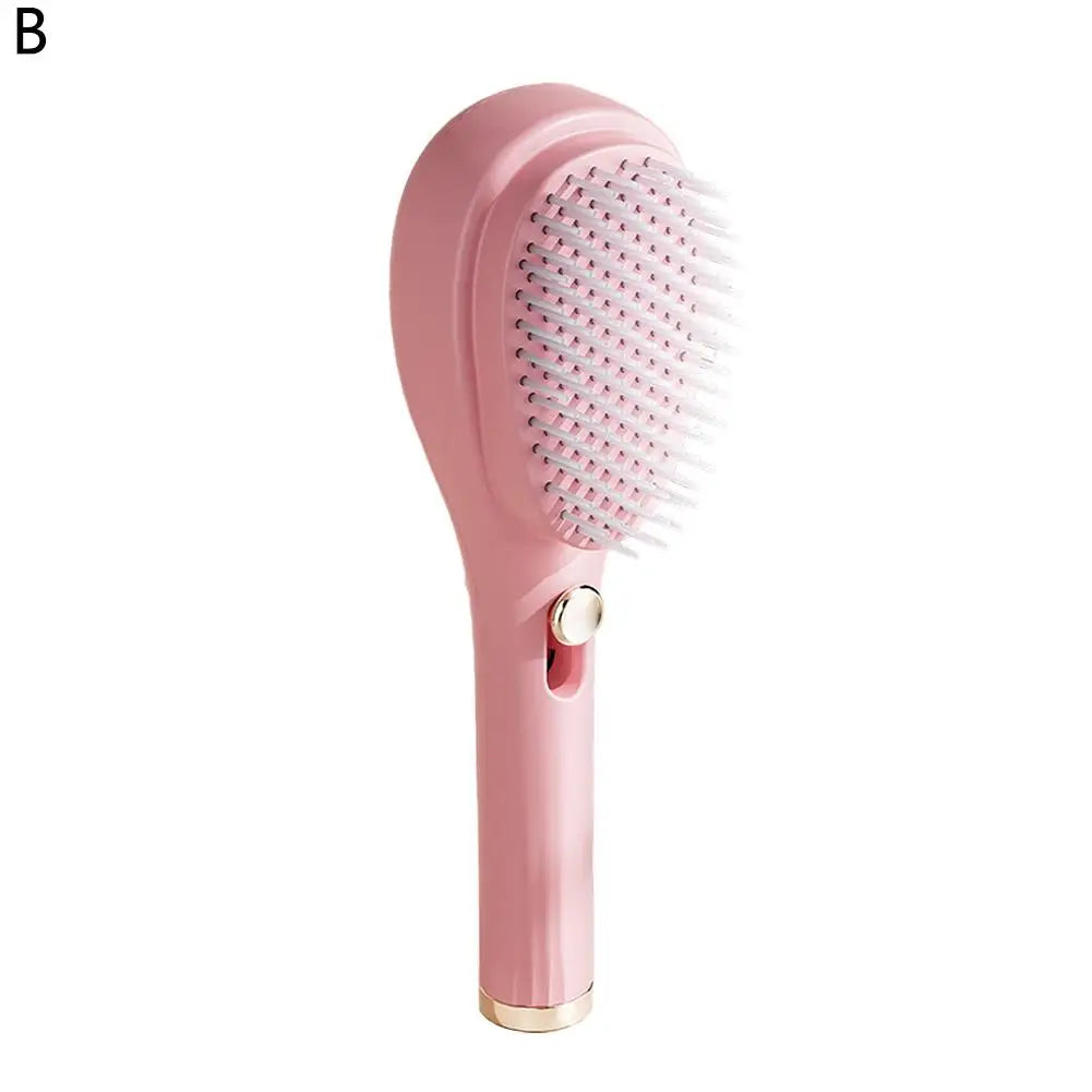 Portable Telescopic Comb White Pink Blue Scalp Massage Brush Self-Cleaning Hair Comb Women Salon Styling Tool Compact Magic Comb