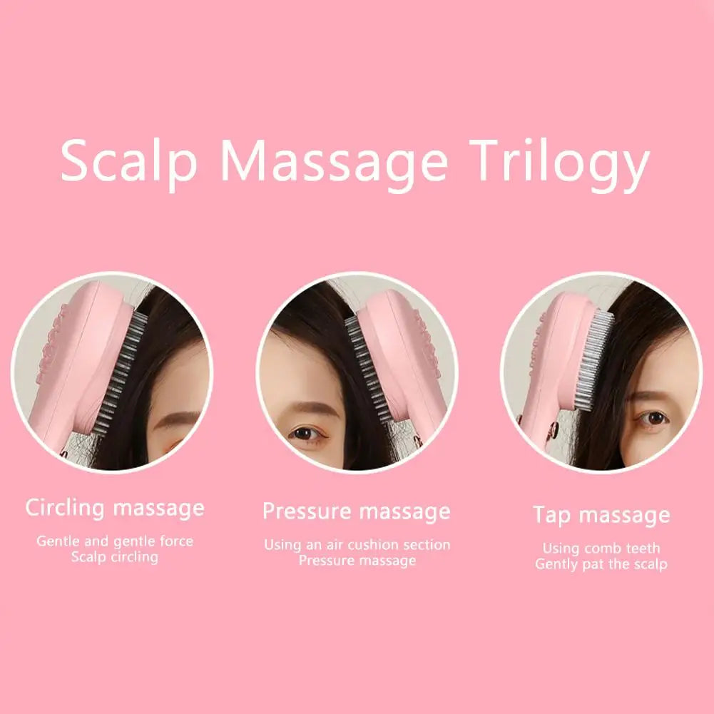 Portable Telescopic Comb White Pink Blue Scalp Massage Brush Self-Cleaning Hair Comb Women Salon Styling Tool Compact Magic Comb