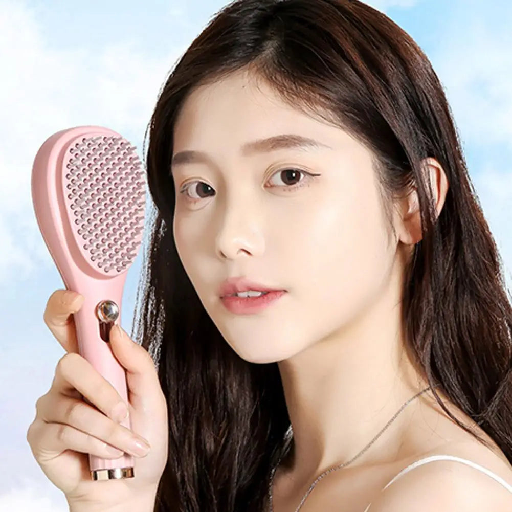 Portable Telescopic Comb White Pink Blue Scalp Massage Brush Self-Cleaning Hair Comb Women Salon Styling Tool Compact Magic Comb