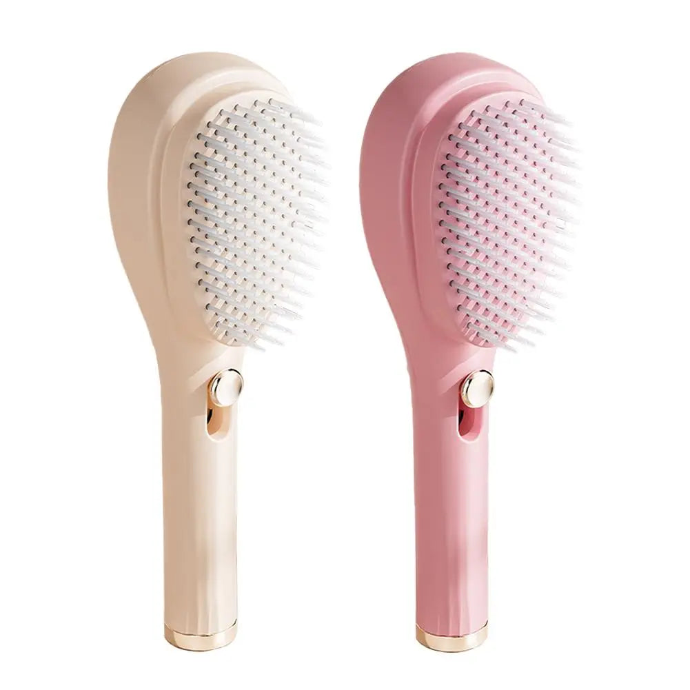 Portable Telescopic Comb White Pink Blue Scalp Massage Brush Self-Cleaning Hair Comb Women Salon Styling Tool Compact Magic Comb