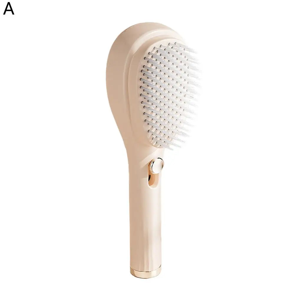 Portable Telescopic Comb White Pink Blue Scalp Massage Brush Self-Cleaning Hair Comb Women Salon Styling Tool Compact Magic Comb